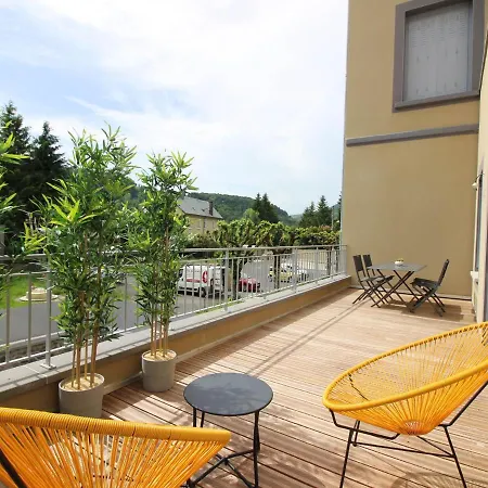Beau T3 Avec Terrasse, Parking Et Wifi A 300m Des Thermes Du Mont-dore - Fr-1-608-79 Apartment